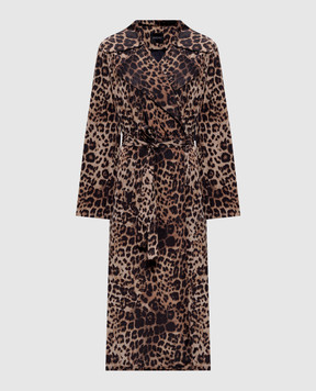 Simonetta Ravizza Mila animal print cloak S06CO61T92
