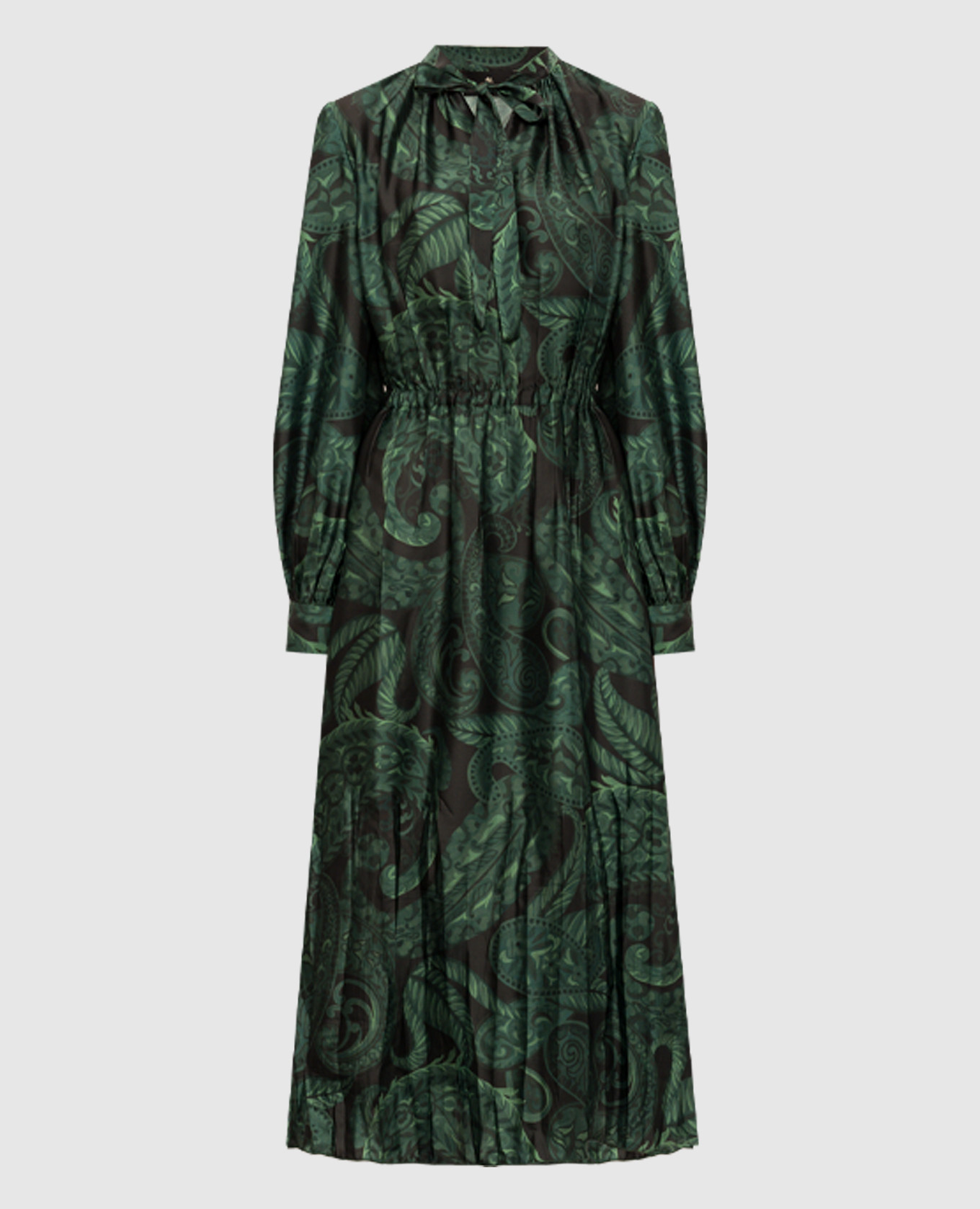 

Green midi dress with a pattern Etro
