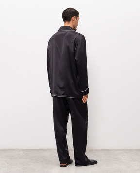 Zimmerli Black silk pajamas 600075130067