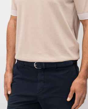 Pini Parma Blue suede belt BELTSUEBL