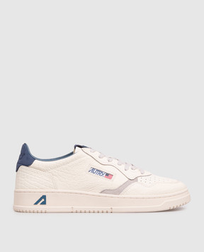 AUTRY MEDALIST ivory leather sneakers AULMNE20