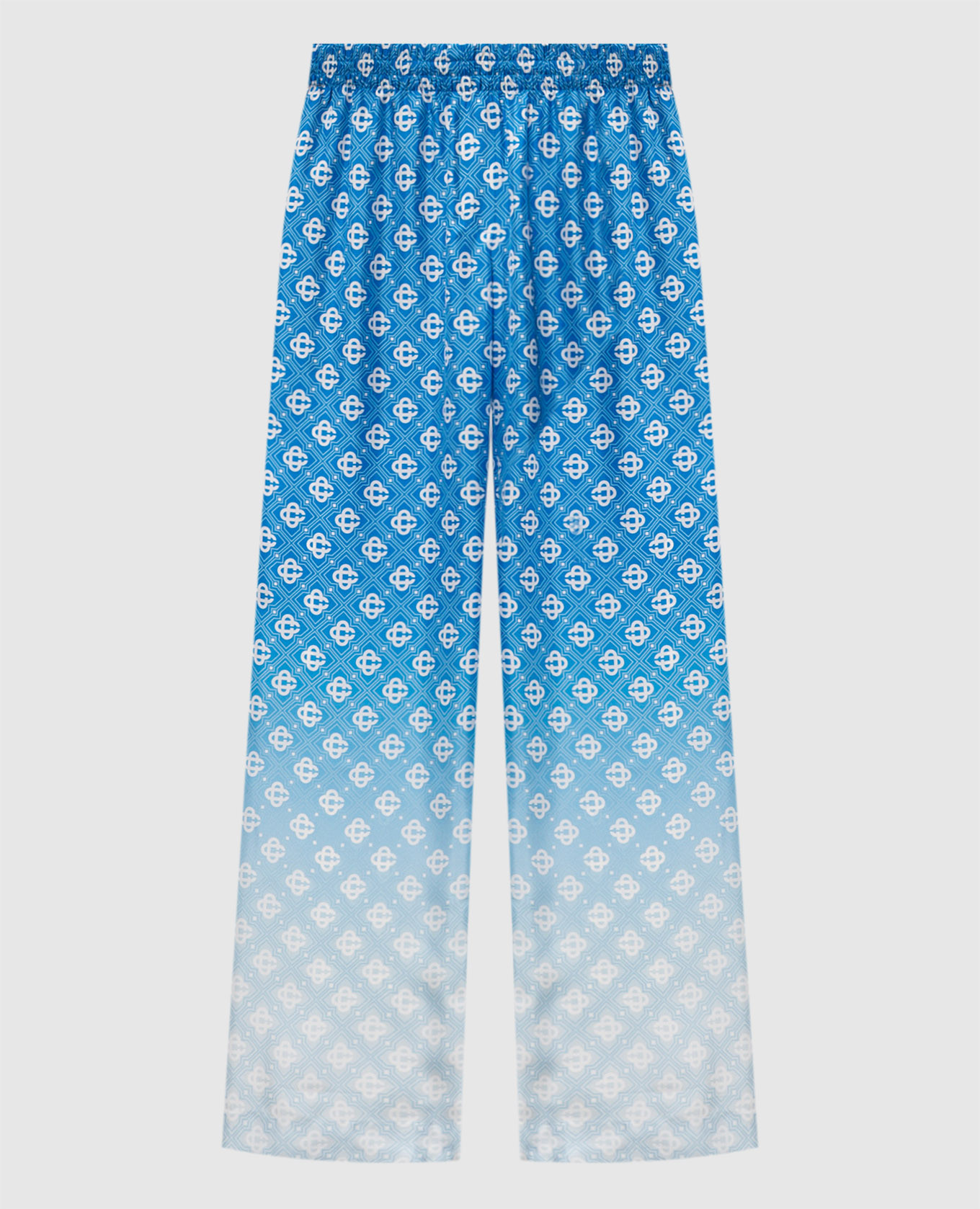 

Blue printed silk pants Casablanca