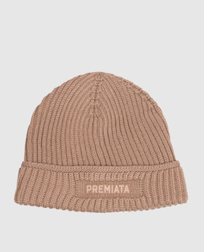 Premiata Brown wool hat with logo embroidery BALE