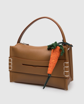 JW Anderson Knitted carrot-shaped bag charm AC0424FA0496