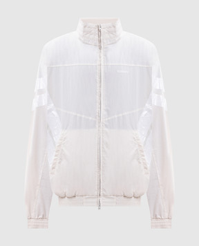 Vetements Ivory sports jacket with logo embroidery MH27TJ103W