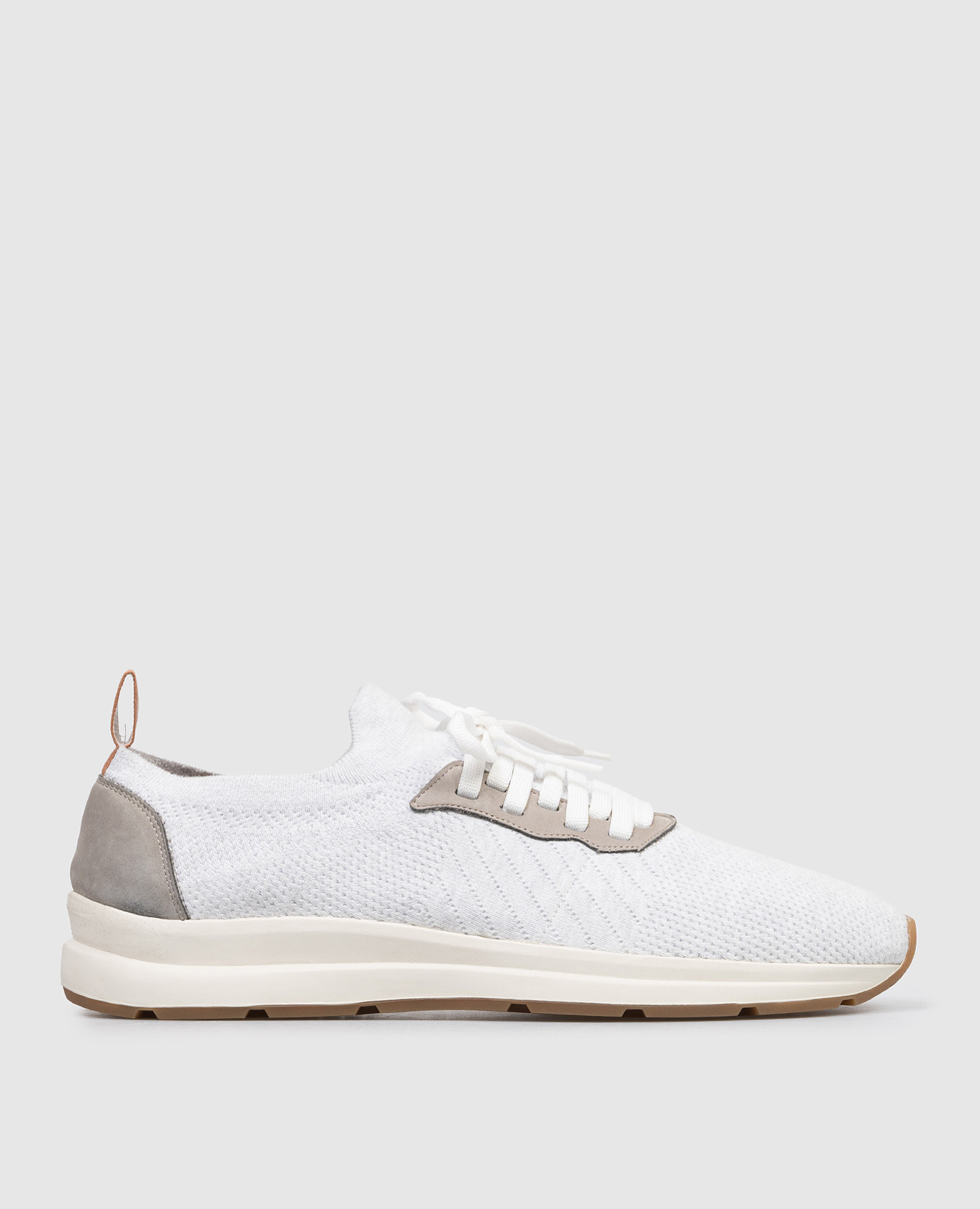 Gray textile sneakers