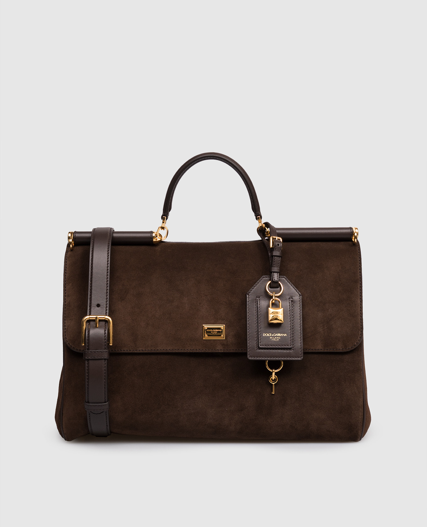 

My Sicily brown suede satchel bag Dolce&Gabbana