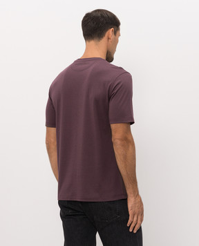 Stefano Ricci Purple T-shirt with emblem SFRMNH6104920803