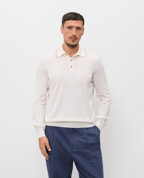 Brunello Cucinelli Beige cashmere polo MIS806005