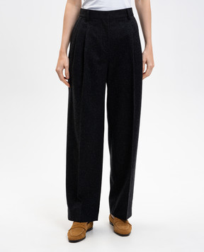 Toteme Gray pants with wool 254WRB0289FB0024