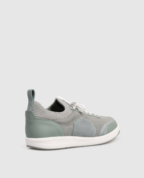 Stefano Ricci Green combination sneakers with monogram UZ34E6674TWYSDP