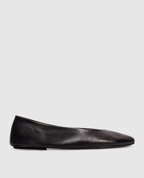 Marsell Black leather ballet flats Frondina MW8810P015