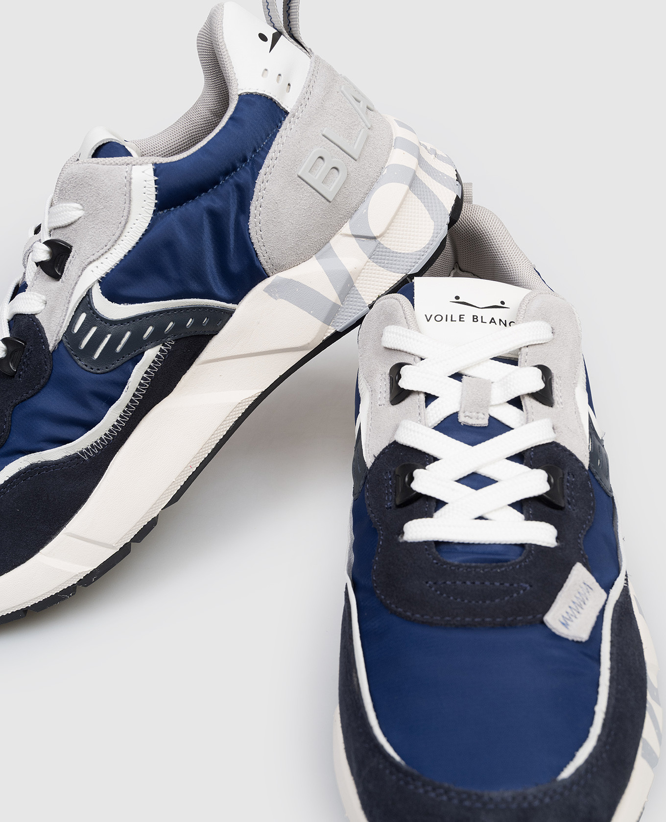

Blue combination sneakers CLUB01 Voile Blanche