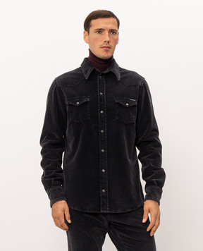 Dolce&Gabbana Black corduroy shirt G5JC8TG8PT7