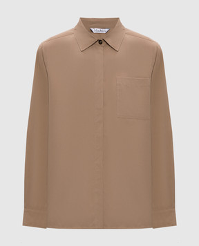 Max Mara Beige SIAMESE silk blouse MXMSIAMESE
