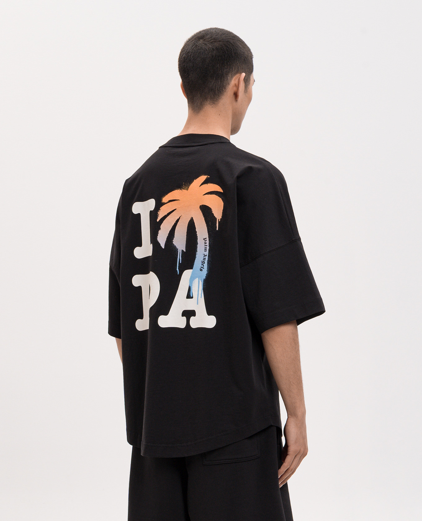 

Black T-shirt I Love PA Palm Angels