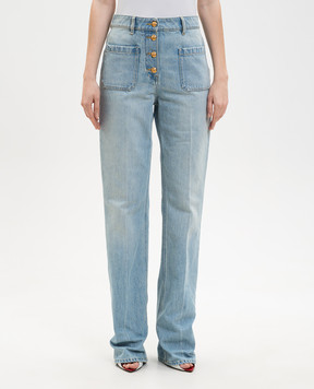 Valentino Blue jeans with logo patch 8B0DD23LA92
