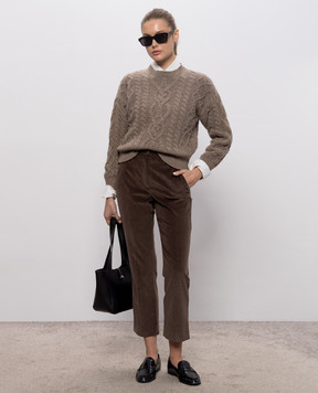 Max Mara Weekend Brown ALBEN wool sweater WKDALBEN