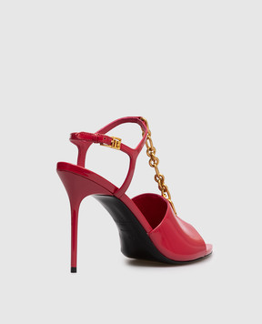 Balmain Pink leather Sync sandals GN1UH154LNPX