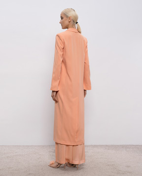 Twinset Orange coat with logo 261TP2422