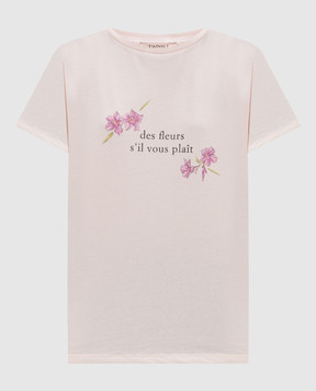 Twinset Pink T-shirt with print 261TP2341
