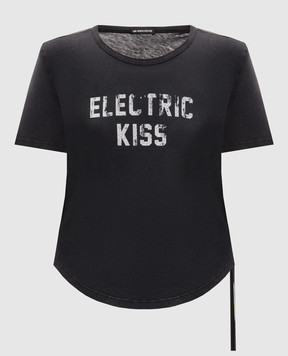 Ann Demeulemeester Black T-shirt with inscription B0013923FA740