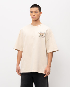 AMIRI Beige T-shirt A World Of Hope And Dreams AMTOJR1095