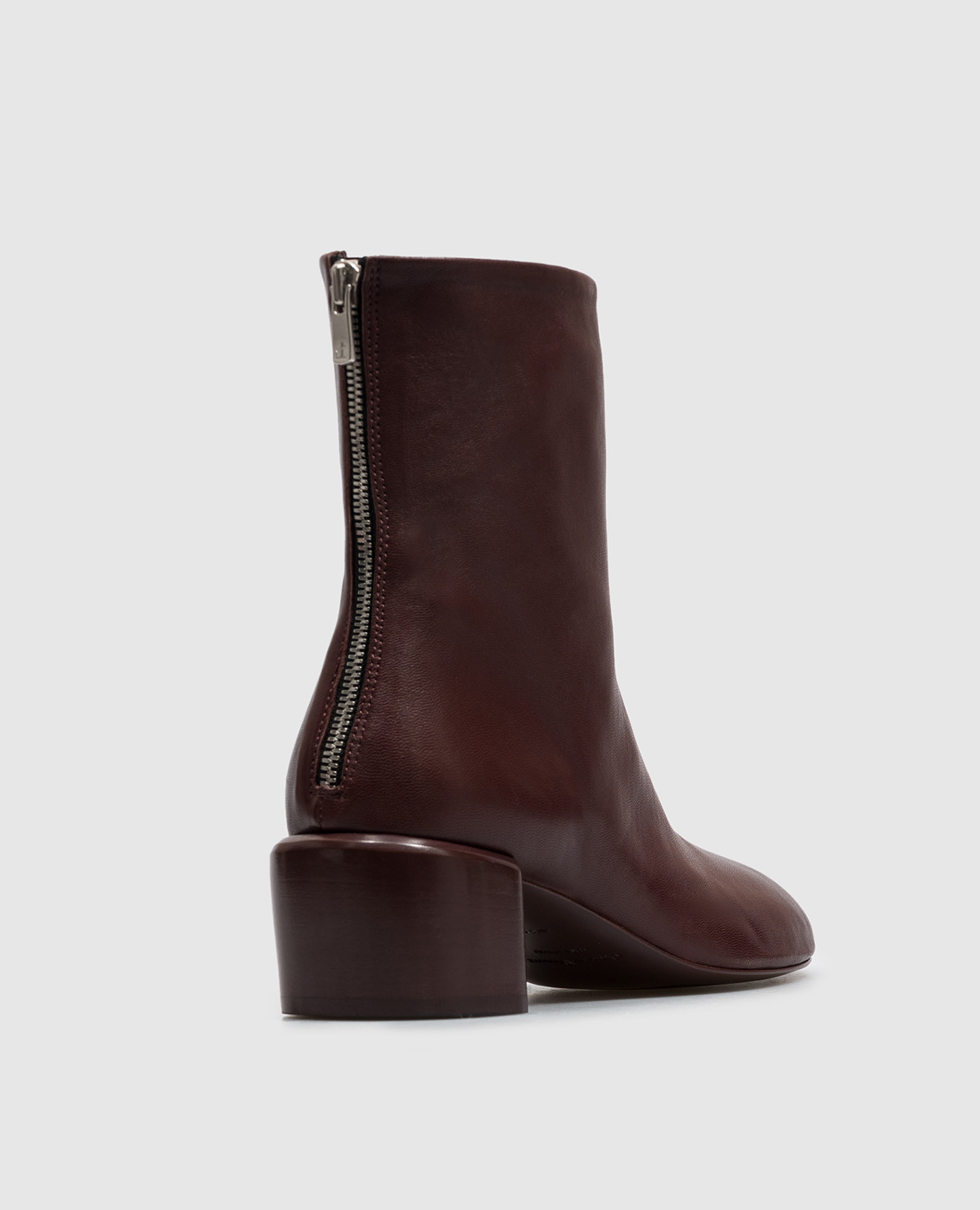 Flore burgundy leather ankle boots Officine Creative 3