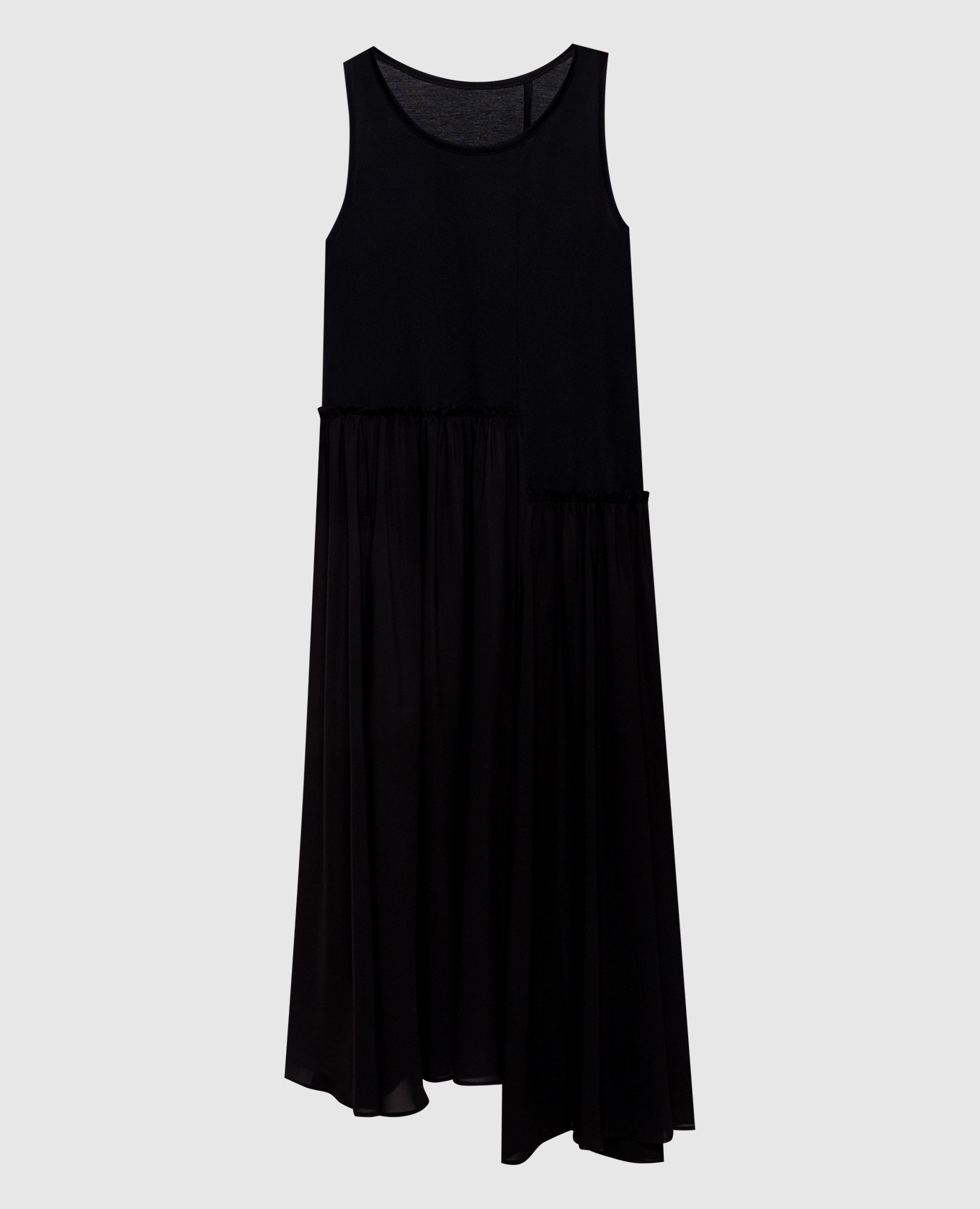 

Black dress with ruffles Y`S Yamamoto