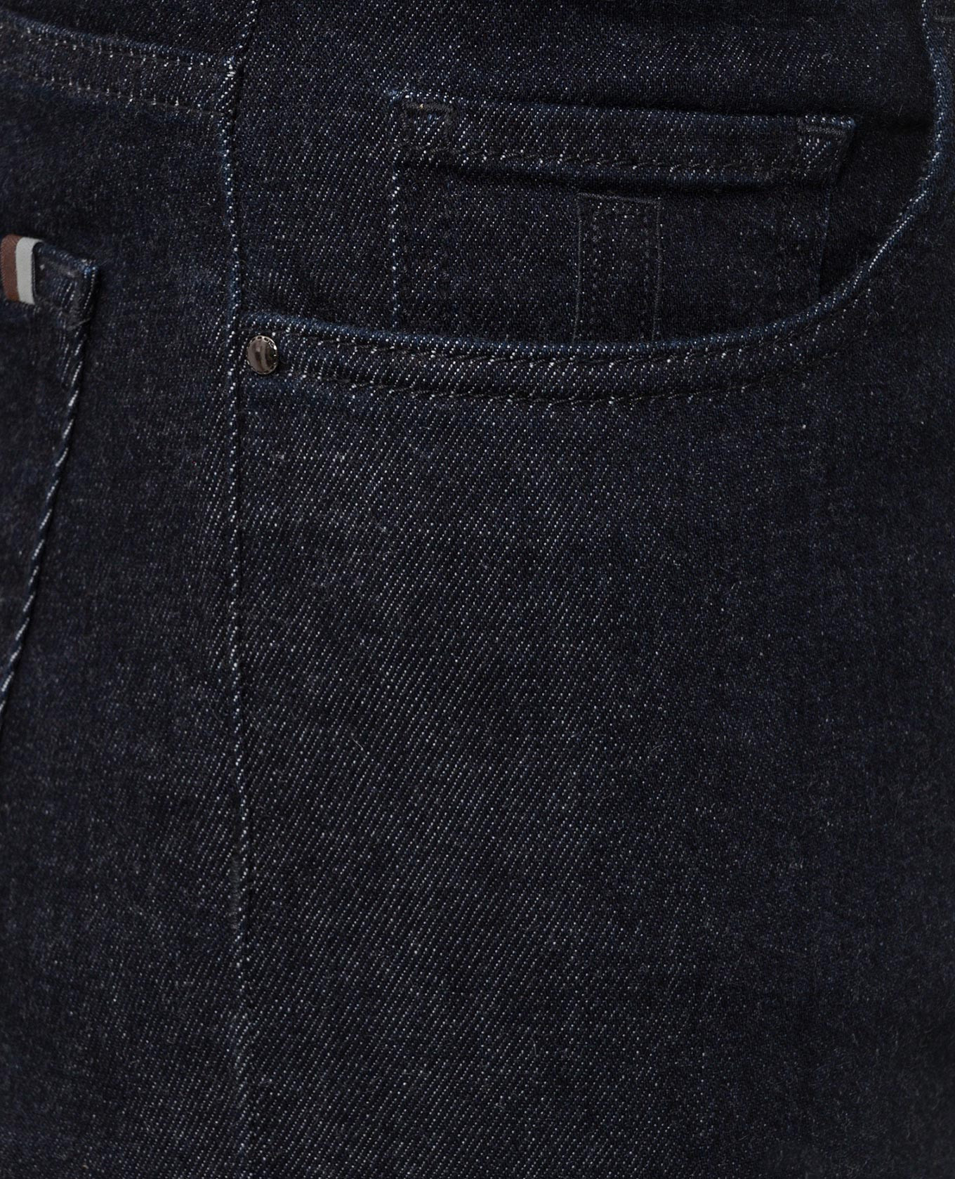 Blue jeans with logo patch Canali 5