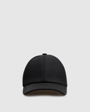Fendi Black cap with logo embroidery FXQ156B1X6