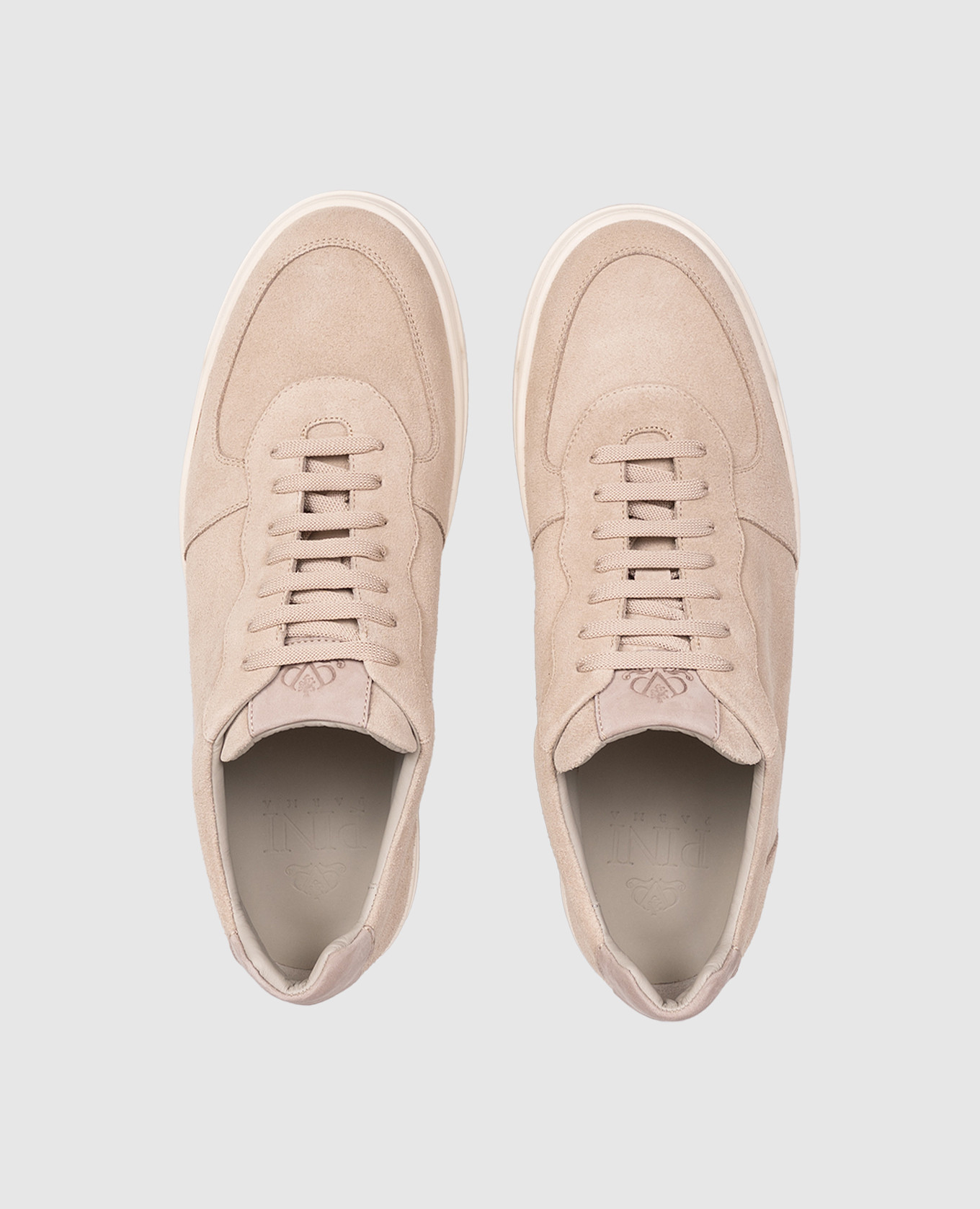 Beige suede sneakers Pini Parma 4