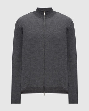 Brunello Cucinelli Grey wool and cashmere cardigan M2400106