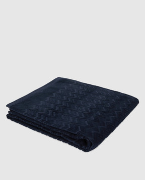 Missoni Home Blue Chalk Terry Towel with Pattern 1D3SP99958