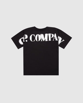 C.P. Company Children's black T-shirt with logo CUM00WLAA171014
