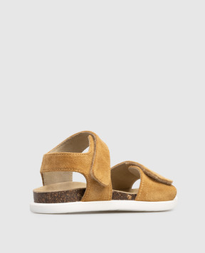 Dolce&Gabbana Children's brown suede sandals DL0094AW871