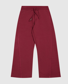 Dolce&Gabbana Children's burgundy sweatpants L5JPI6G7QNV36