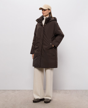 MooRER Brown down jacket NIXIE NIXIESTP