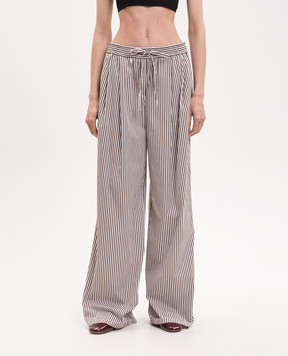 Dolce&Gabbana Brown striped pants FTDJDTFR52K