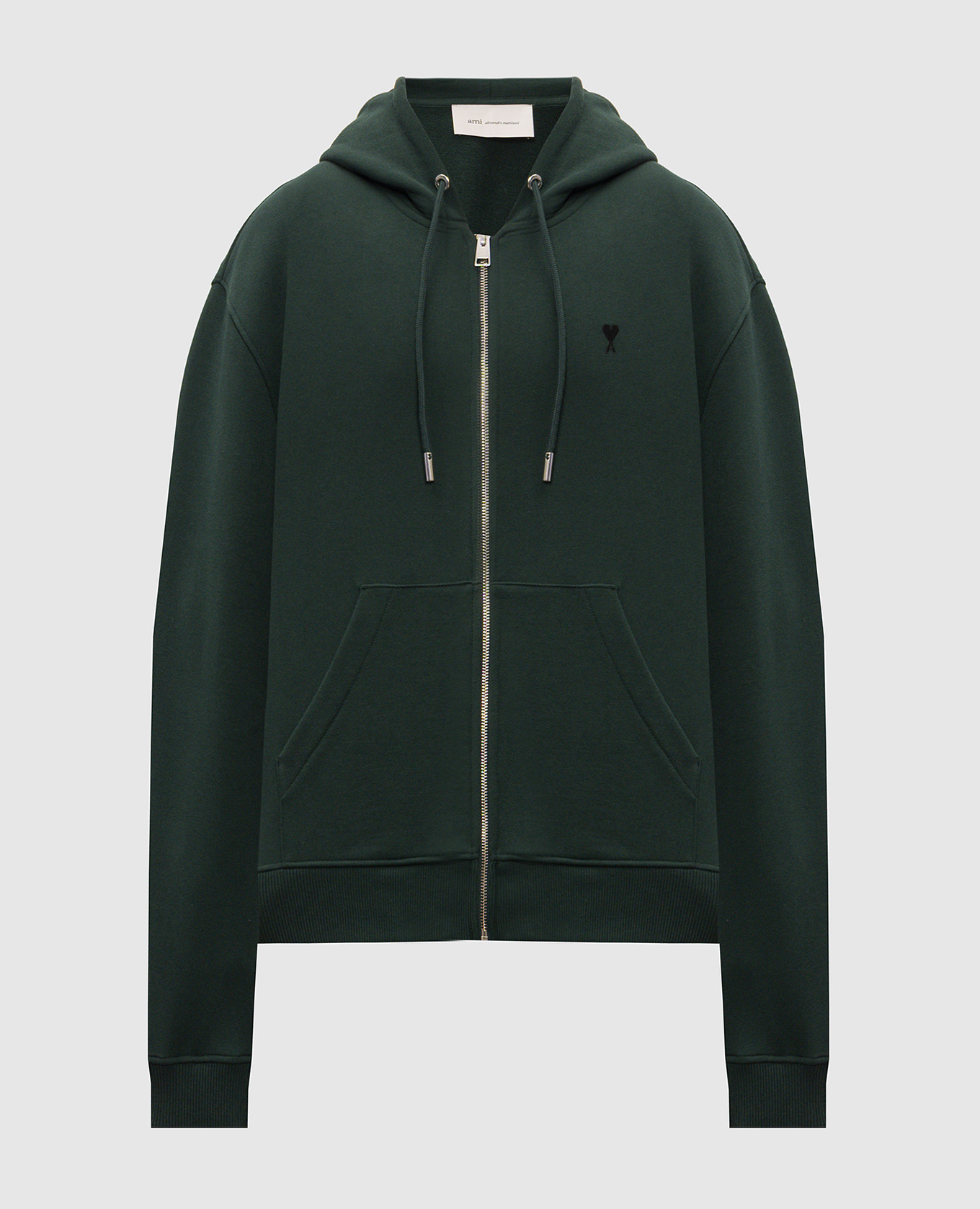 Green sports jacket with embroidery