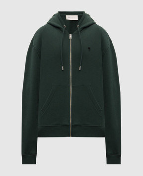 Ami Paris Green sports jacket with embroidery HSW765730