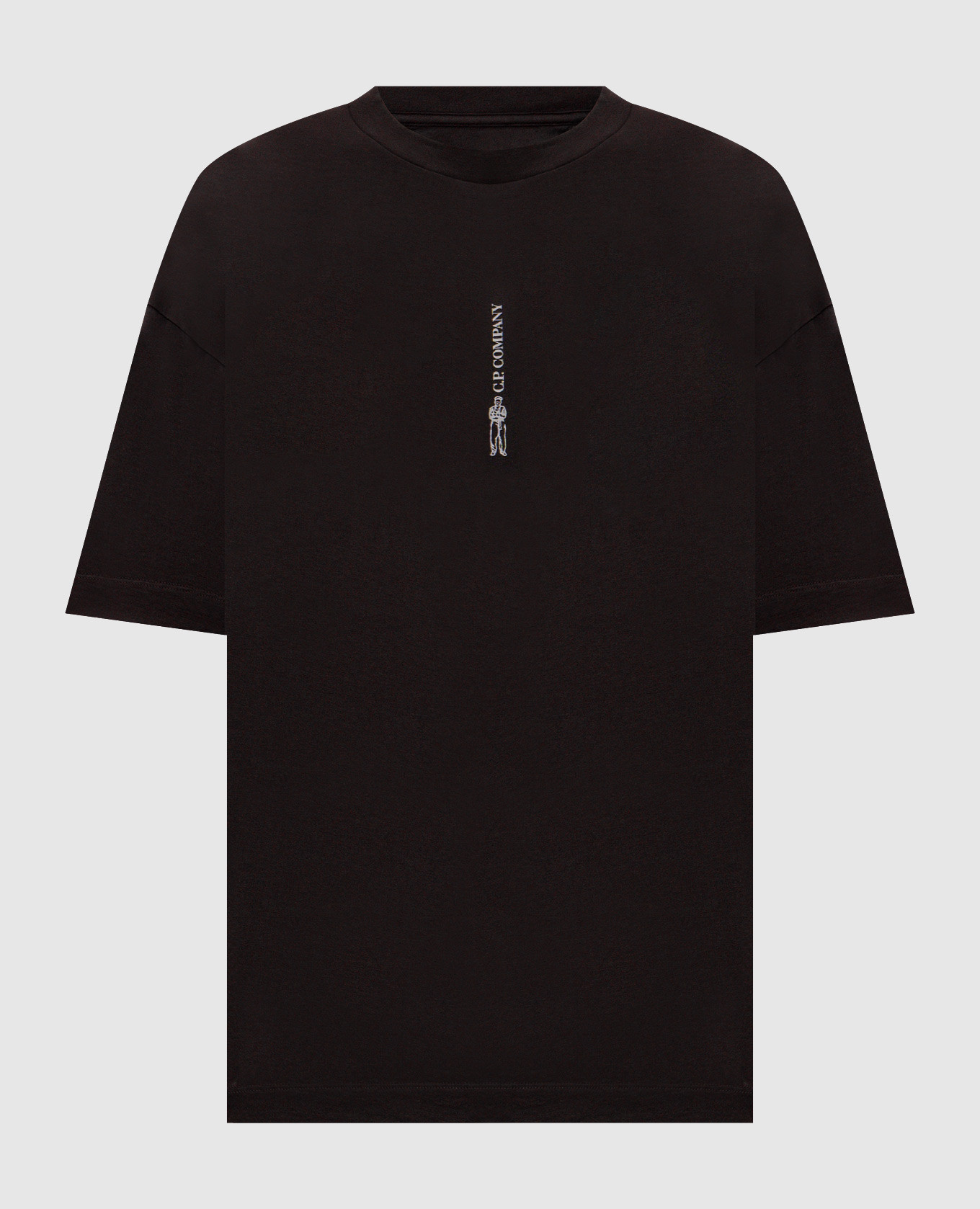 Black t-shirt with logo print