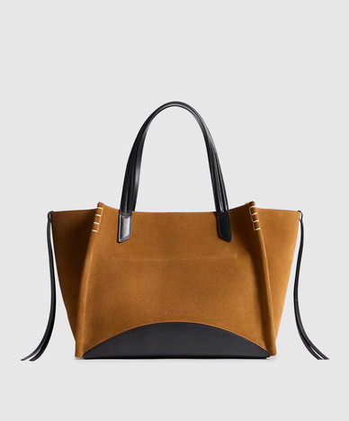 Brown suede tote bag Loafer Cabas
