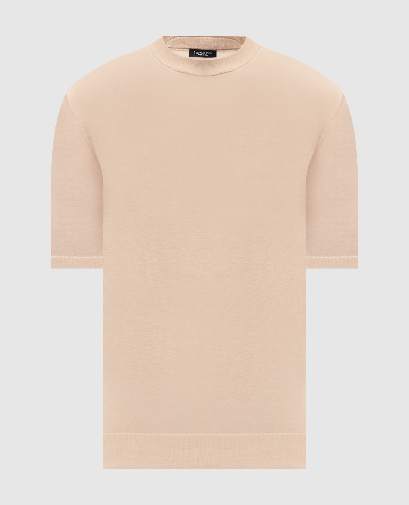 

Beige silk T-shirt Stefano Ricci