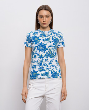 Etro White printed T-shirt WRMA0006AKH27