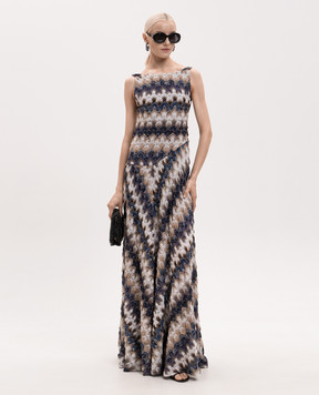 Missoni Beige dress with open back and lurex DS26SG3PBR015J