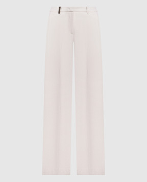 Peserico Pink corduroy pants with lurex A04067D05219