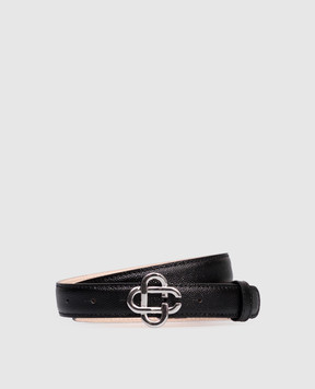 Casablanca Black leather belt AAW25ACC28302W