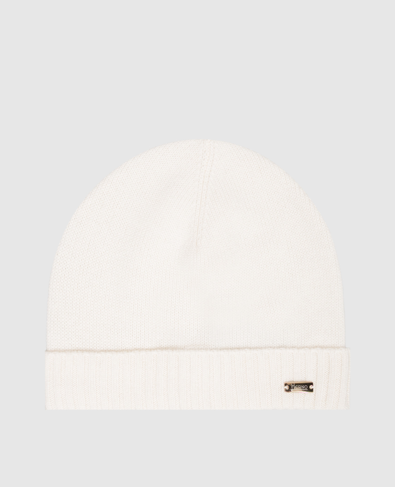 Ivory cashmere hat