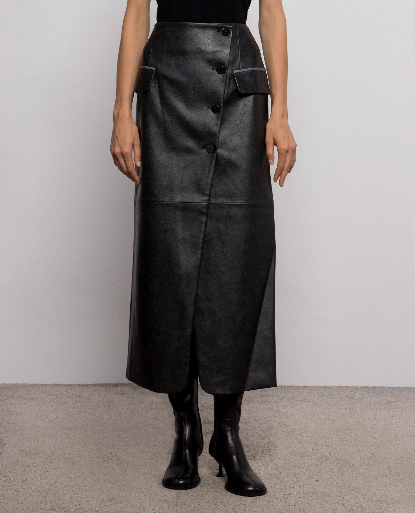 Black midi skirt Twinset 3